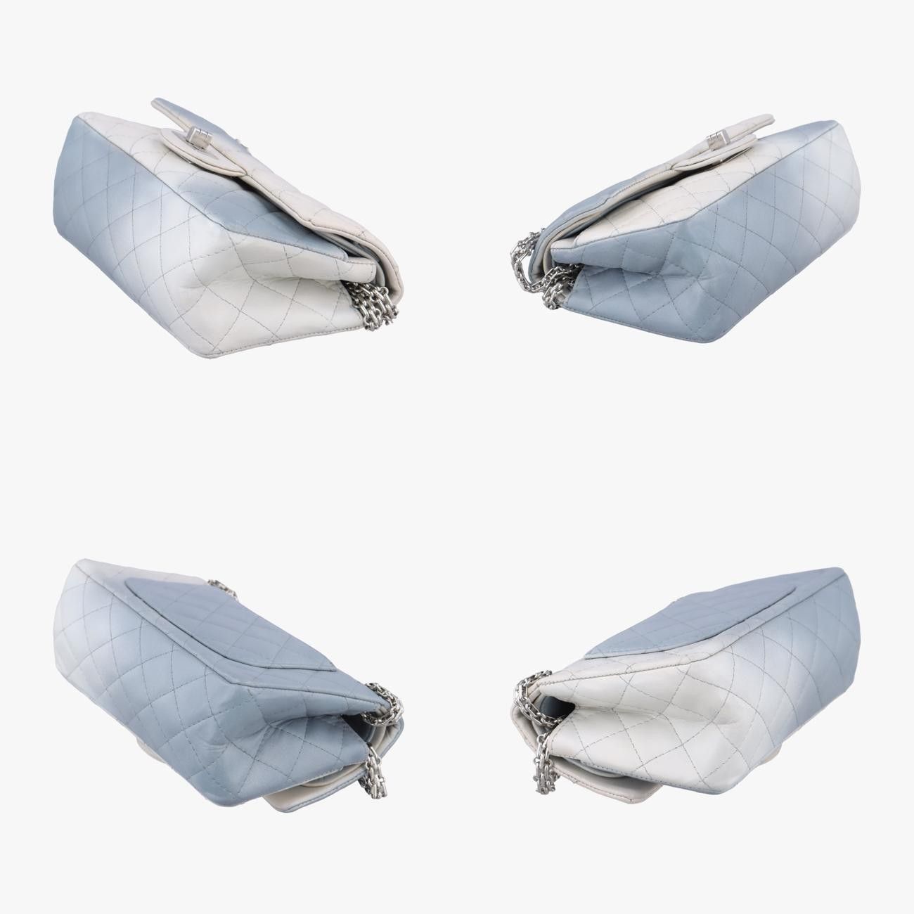 フラップブルー×ホワイトマルチ レザーA3758417638014