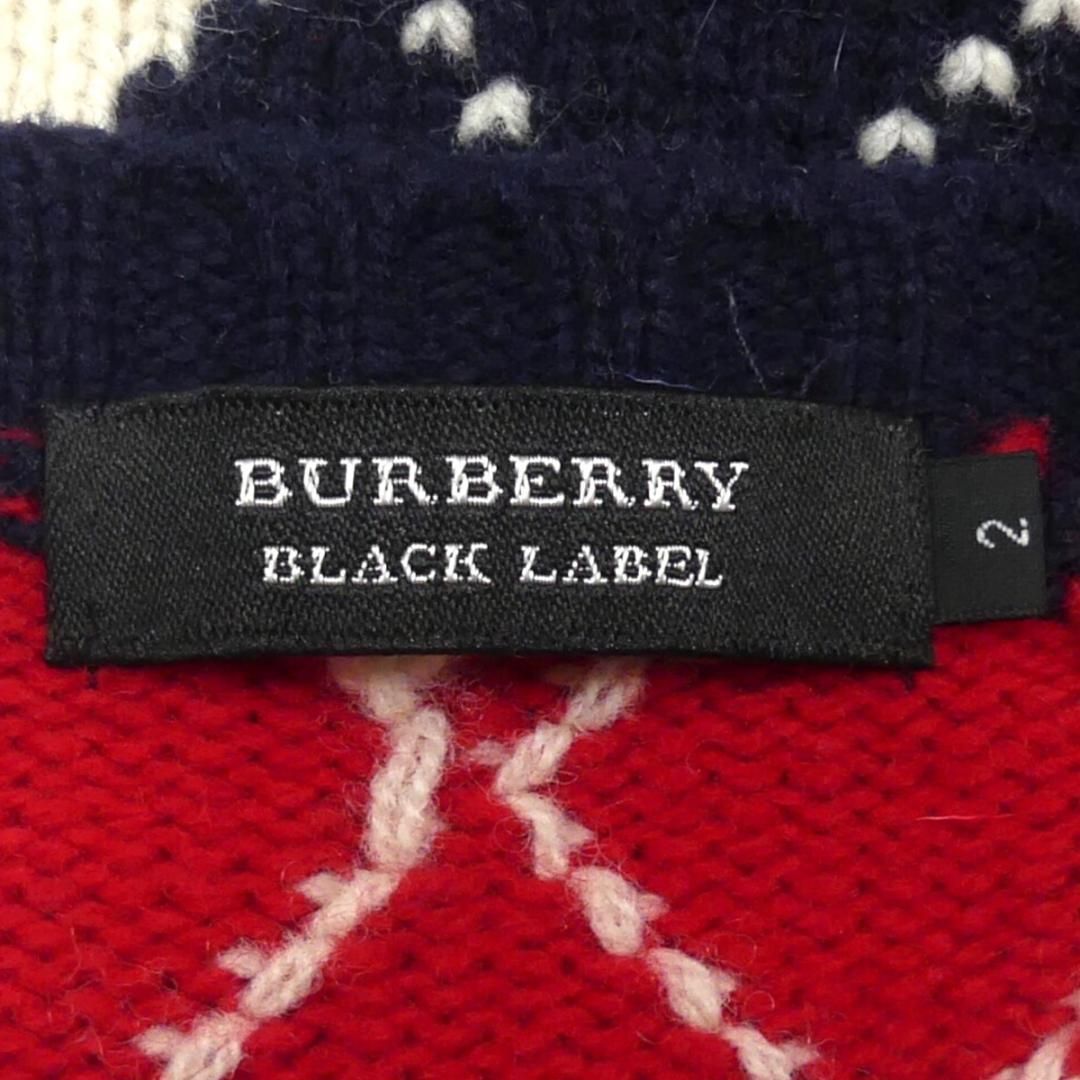 廃盤 バーバリーブラックレーベル セーター ニット M メンズ JJ577