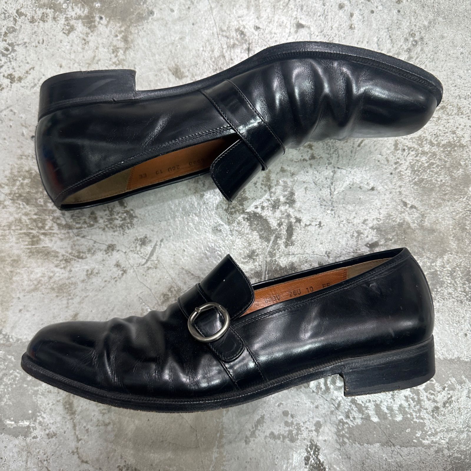 Salvatore Ferragamo コインローファー 革靴 シューズ サルヴァトーレフェラガモ UG 6990 ブラック 10 155 M 6