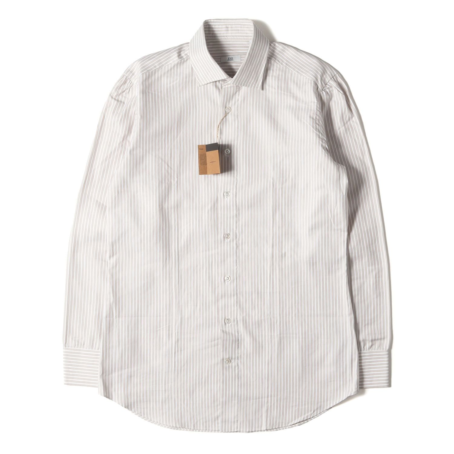 新品】100HANDS ハンドレッドハンズ シャツ サイズ:39 / ストライプ 