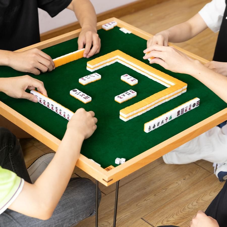 麻雀卓 麻雀台 麻雀テーブル 折りたたみ式 収納式 手打ち用
