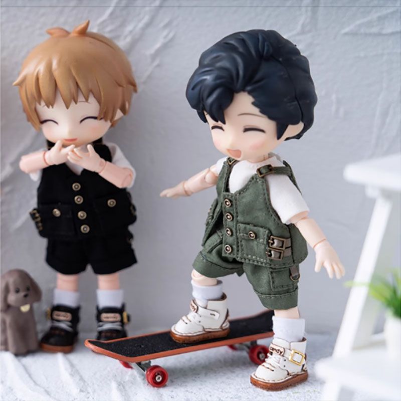 オビツ11 ドール服 サロペットセット 12分の1 BJD ボディ9対応