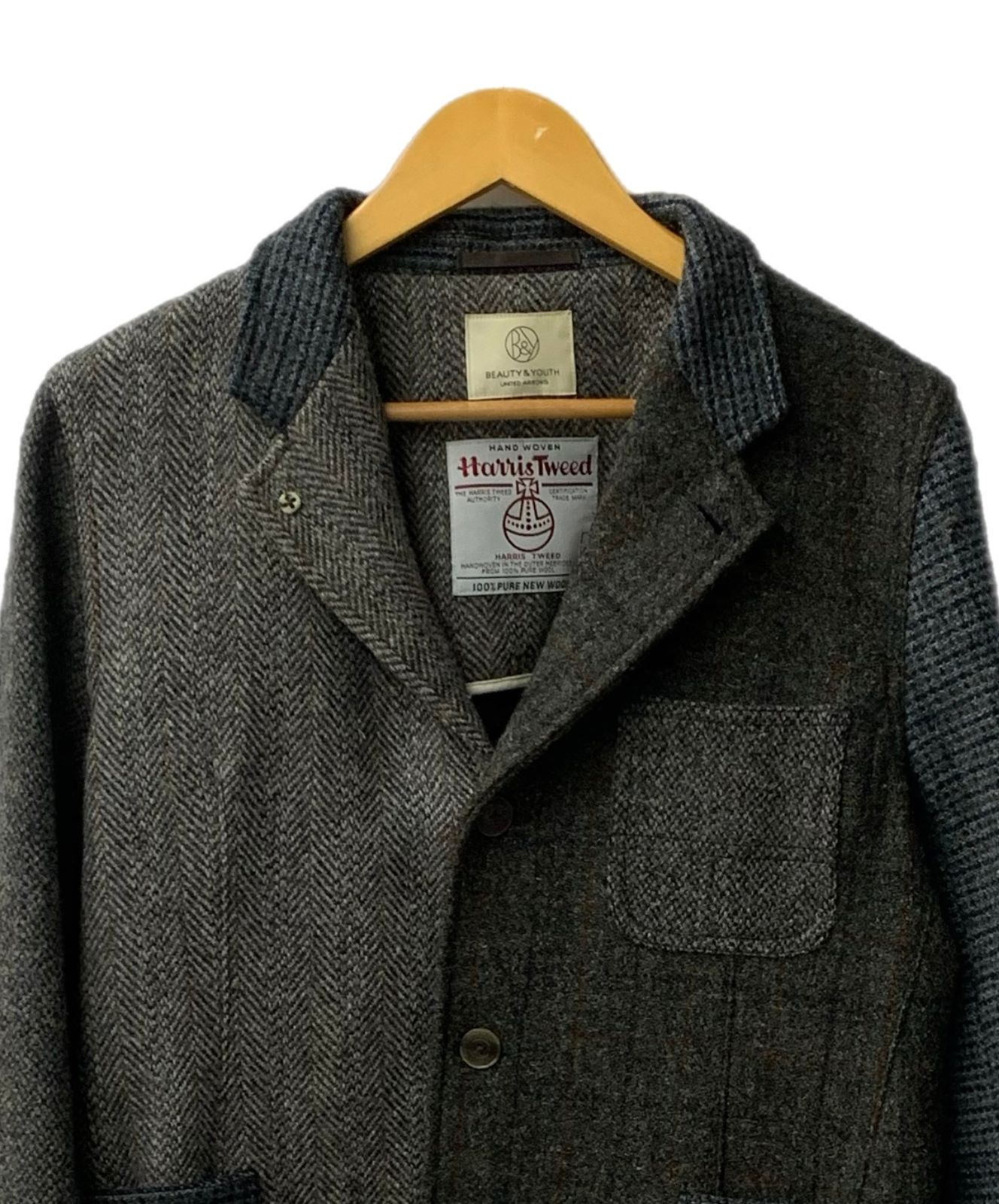 ビューティーアンドユース BEAUTY&YOUTH Harris Tweed 別注テーラード 