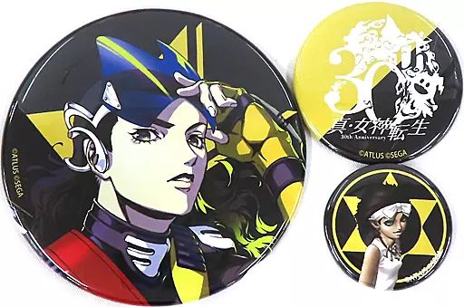 中古】バッジ・ピンズ 真・女神転生II 缶バッジ3個セット 「真