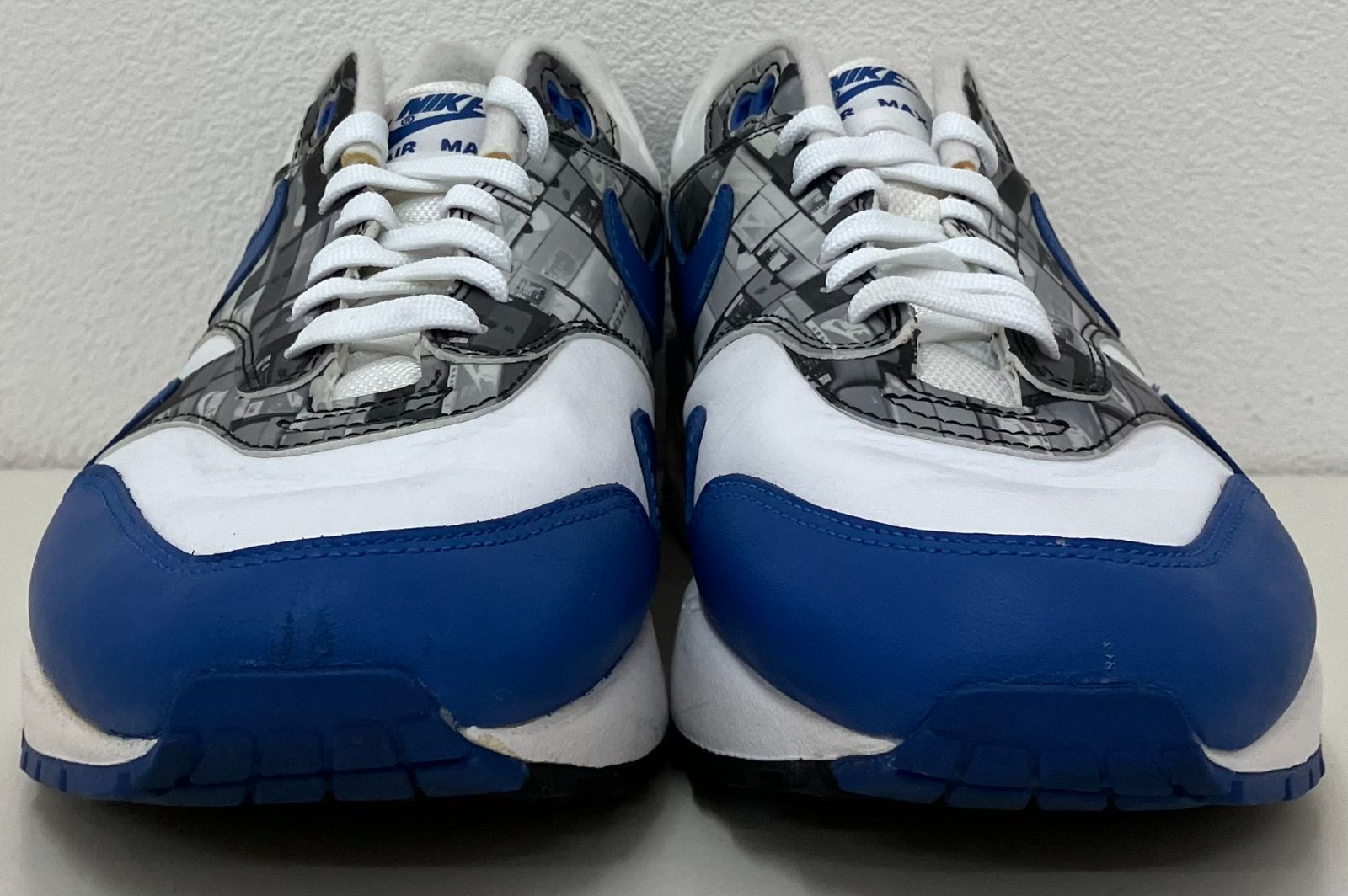 9/18迄 期間限定 タイムセール 26cm スニーカー ATMOS × NIKE AIR MAX 1 BLUE WE LOVE NIKE アトモス×ナイキ エアマックス1 ブルー AQ0927-100 靴 シューズ メンズ レディース キッズ