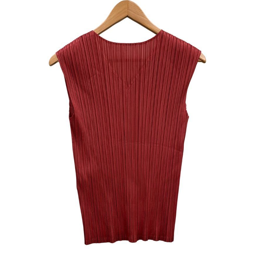 極美品◆イッセイミヤケ プリーツプリーズ カットソー PP73-JK161 トップス レッド レディース サイズ3 ISSEY MIYAKE PLEATS PLEASE 【AFB29】 PLEATS PLEASE ISSEY MIYAKE #spc プリーツプリーズ イッセイ