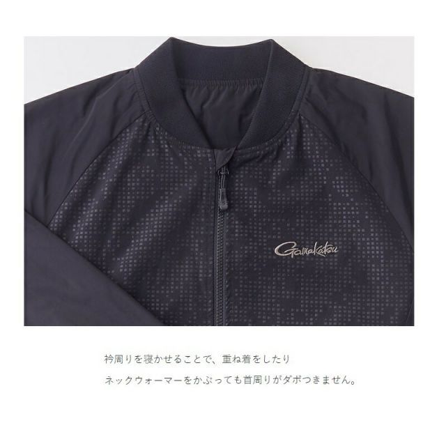 がまかつ GM3648 MA-1ジャケット L ブラック | 釣具 釣り フィッシング