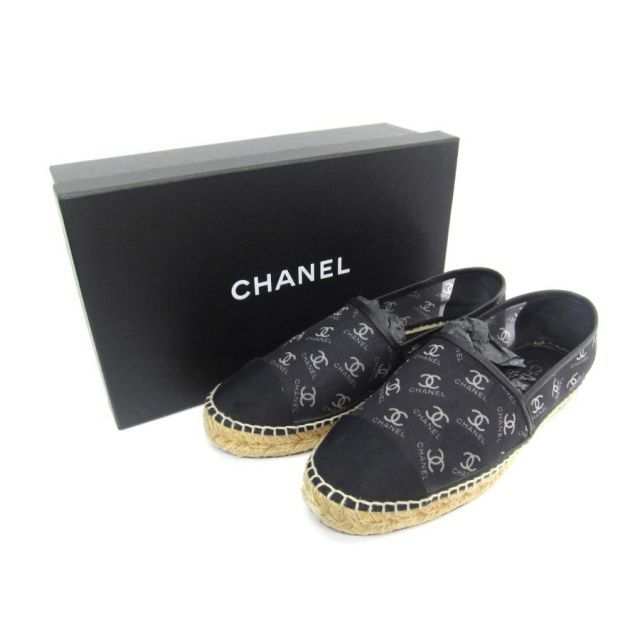 CHANEL シャネル ココマークメッシュエスパドリーユ SIZE:39 靴