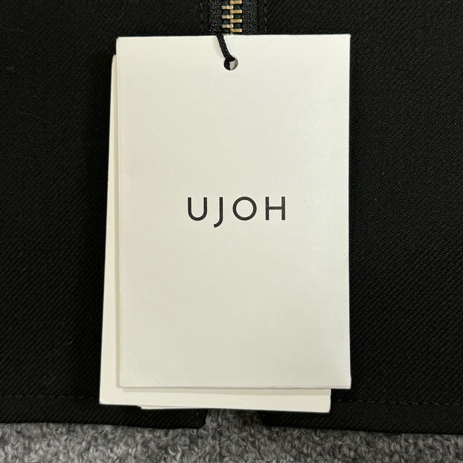 定価82500円 UJOH W ZIP BLOUSON - BLACK ウジョー ダブルジップ 定価82500円 UJOH W ZIP BLOUSON - BLACK ウジョー ダブルジップ