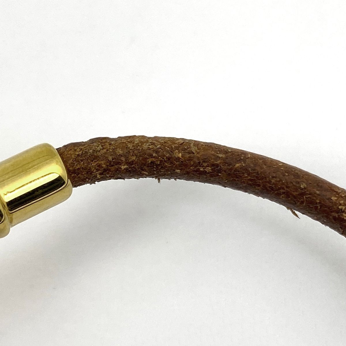 エルメス HERMES アタメ ブレスレット 腕輪 ブレスレット GP レザー ゴールド ブラウン レディース 中古 ラッピング可 エルメス HERMES アタメ ブレスレット 腕輪 ブレスレット GP レザー