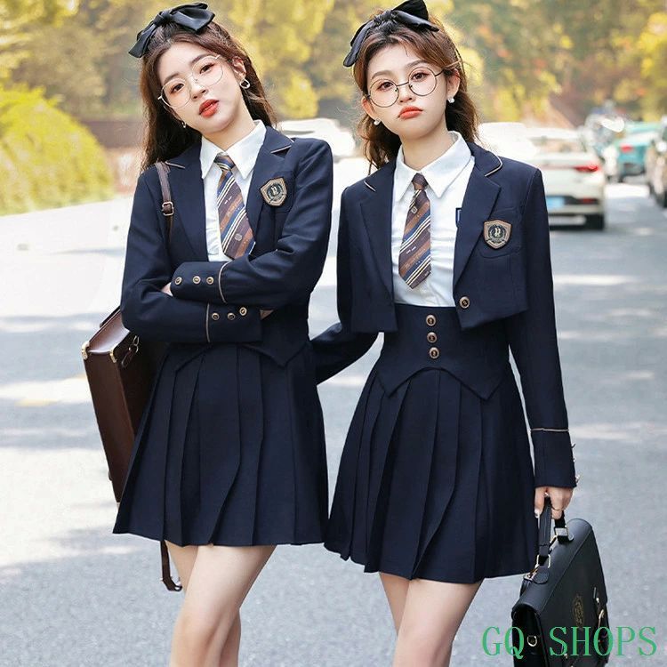 制服 スクール 学生制服 上下セット スーツ スクール制服 女子 中学生 高校生 女子中学生 女子高生 学校 長袖 おしゃれ JK JK制服 可愛 zzr1527087d