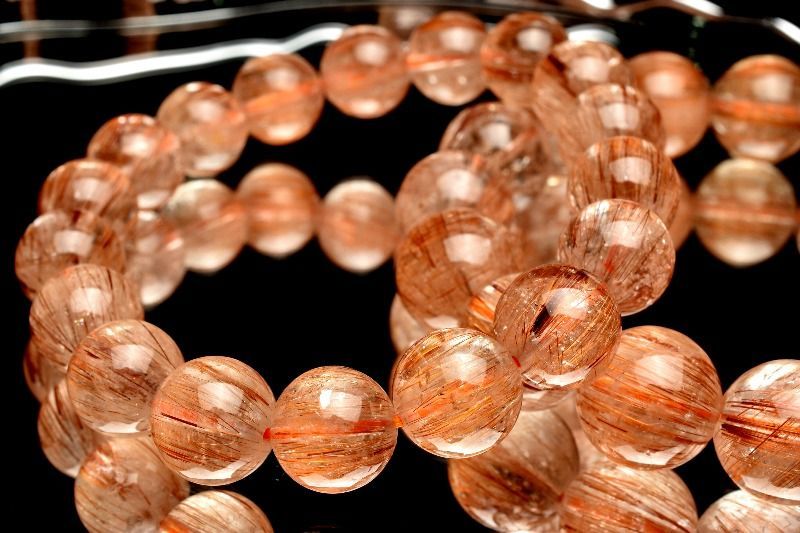 タイチンルチルクォーツバングル 13.5mm　ギフトボックス付き　パワーストーン　天然石　イリデセントストーン 現品お届け！鑑別書付き タイチンルチルクォーツ