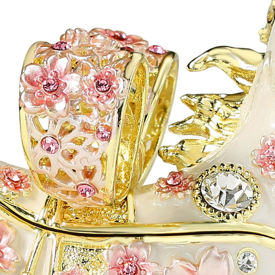 希少♦️猫脚　アンティーク♦️ジュエリーボックス♦️シルバー×ロイヤルブルー♦️送料込 猫 絵 21番 自分らしく「yufu猫」 最終値下！超レアKendall & Dent