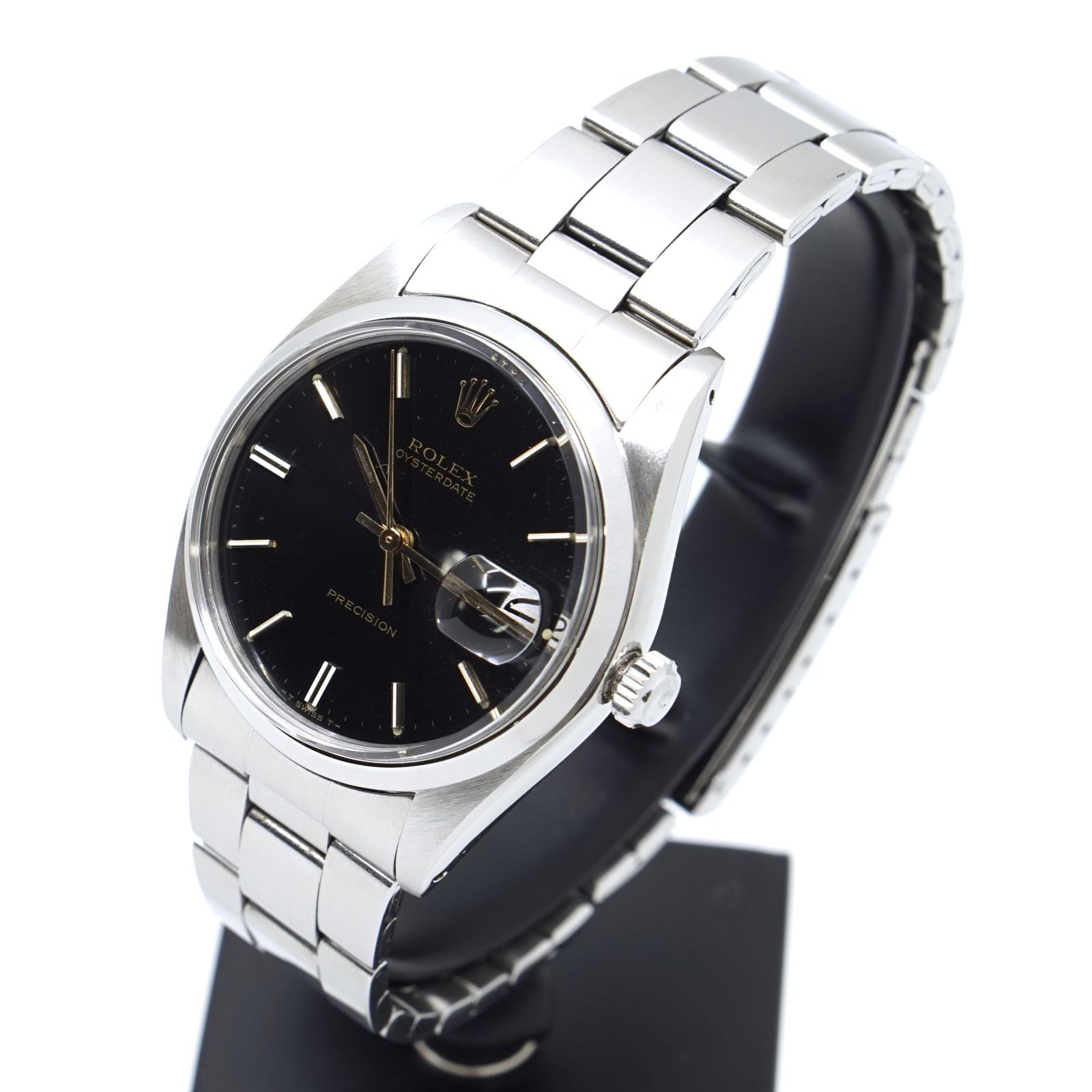 豪華】ロレックス/黒/6694/オイスターデイト/35㎜/手巻き/メンズ腕時計