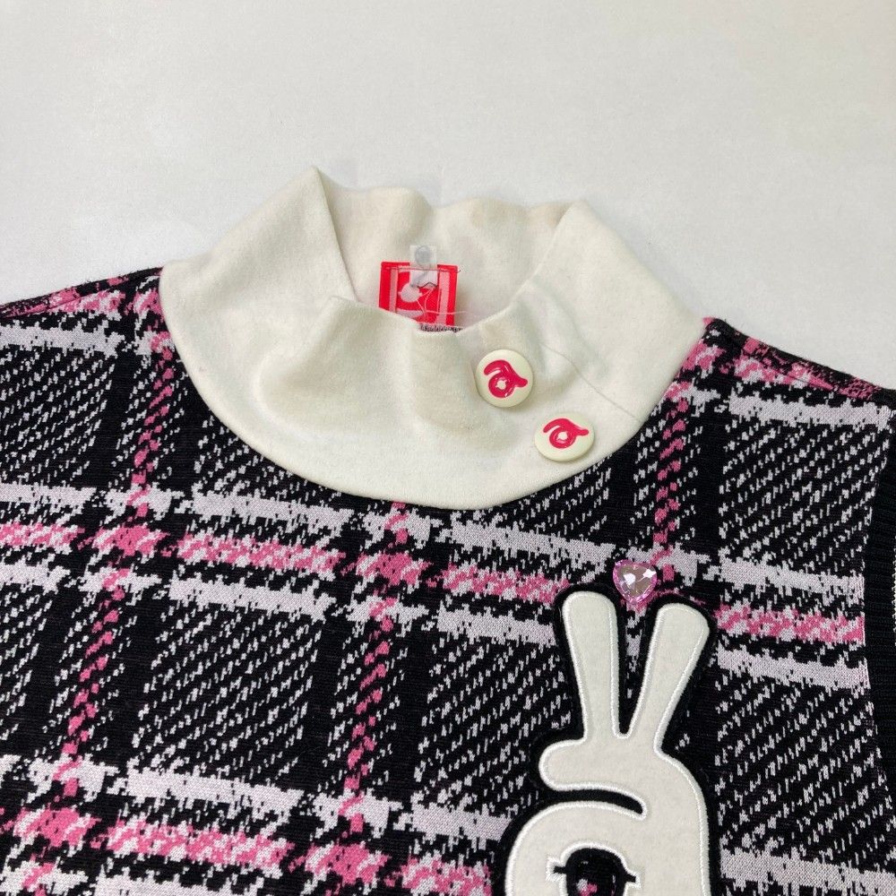 アルチビオ ハイネックニットベスト チェック ゴルフウェア archivio