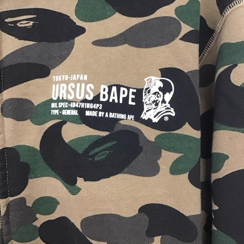 【SALE／55%OFF】 URSUS BAPE メルカリ - ジップアップ 長袖 パーカー アーサスベイプ トップス