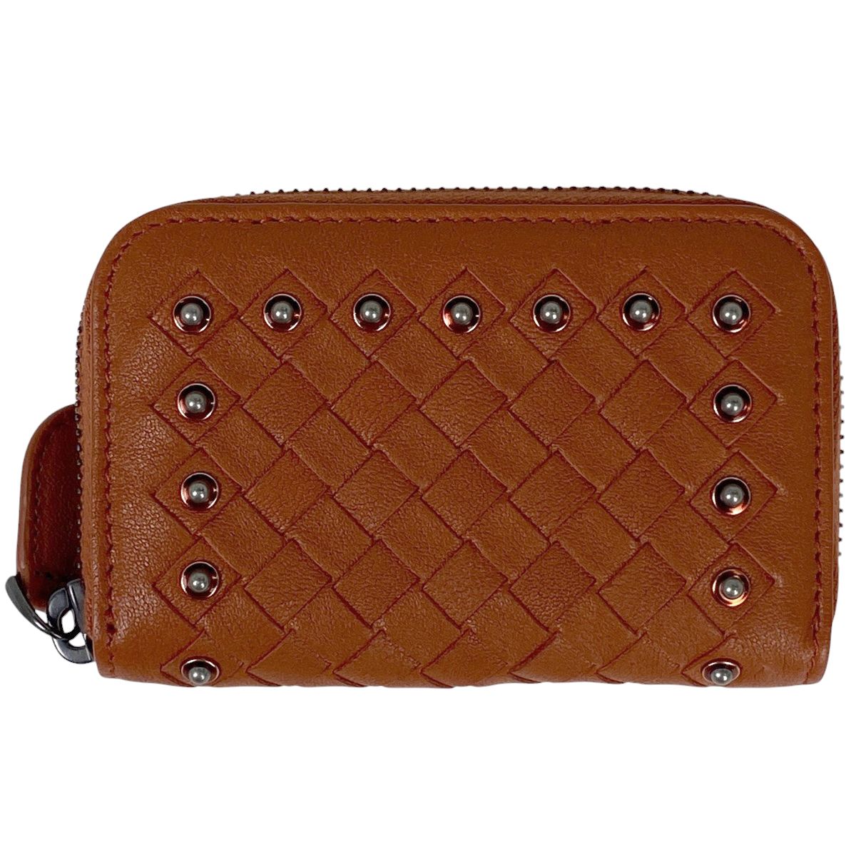 美品 BOTTEGA VENETA コインケース スタッズ イントレチャート ボッテガヴェネタ BOTTEGAVENETA イントレチャート コインケース