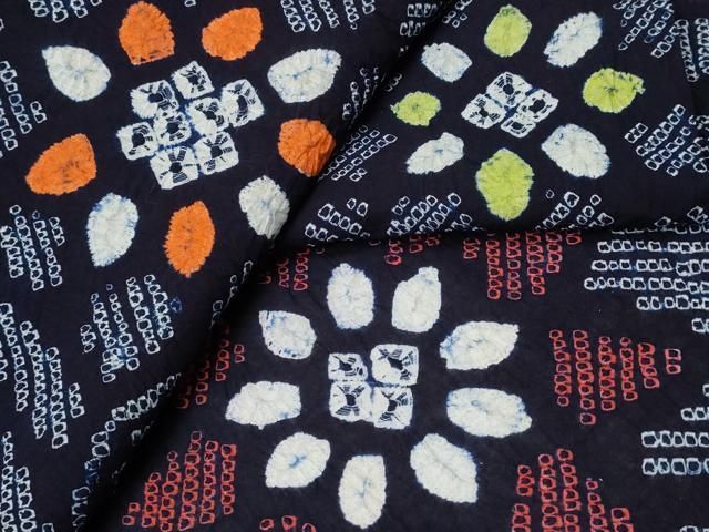 平和屋着物∴夏物 浴衣 有松鳴海絞り 流水舞花文 綿 ♥ CAAY4523ng
