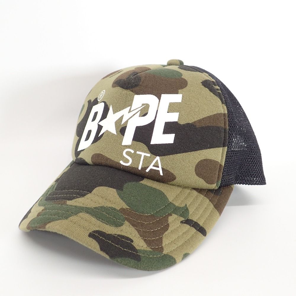 A BATHING APE アベイシングエイプ 【美品】1ST CAMO BAPE STA MESH ...