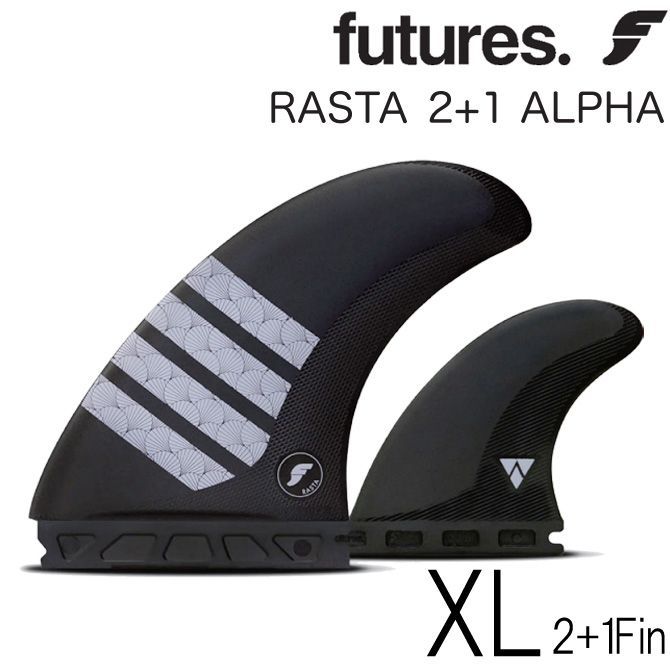 フューチャー フィン アルファ ラスタ ツインプラスワン モデル 2+1 ツイン キール / Futures Fin Alpha Rasta  Twin+1 - メルカリ