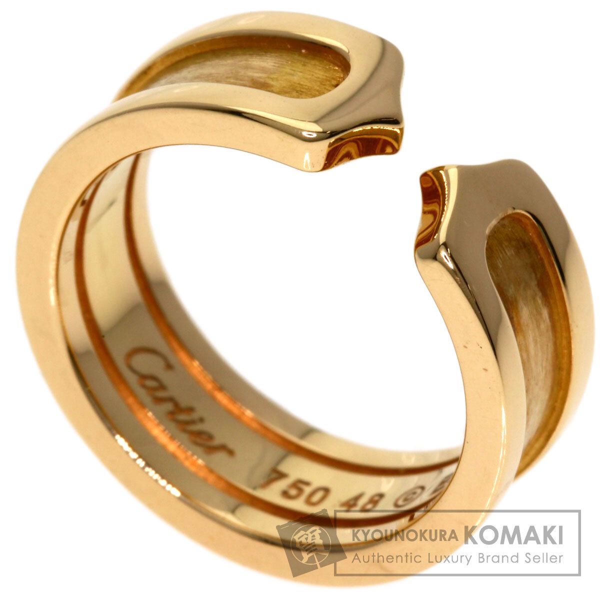 CARTIER カルティエ C2リング SM 48 リング 指輪 K18PG レディース