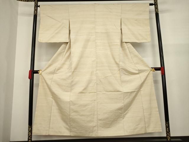 平和屋着物○紅花紬 米沢 霞文 正絹 逸品 AAAZ4973ck