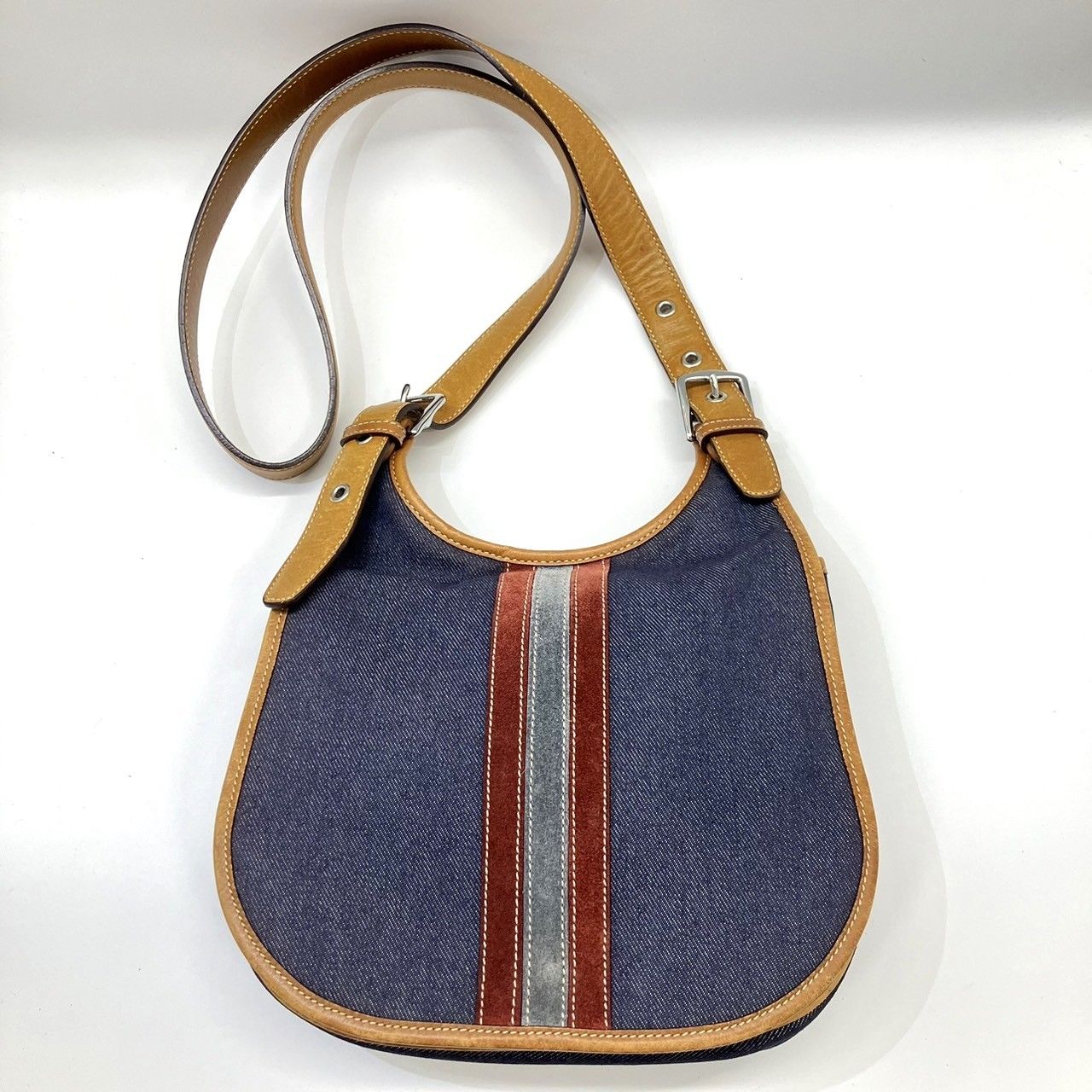 ✨美品✨　COACH コーチ  ショルダーバッグ　6867 デニム　レザー COACH(コーチ) / 6867/ショルダーバッグ/デニム×レザー/IDG