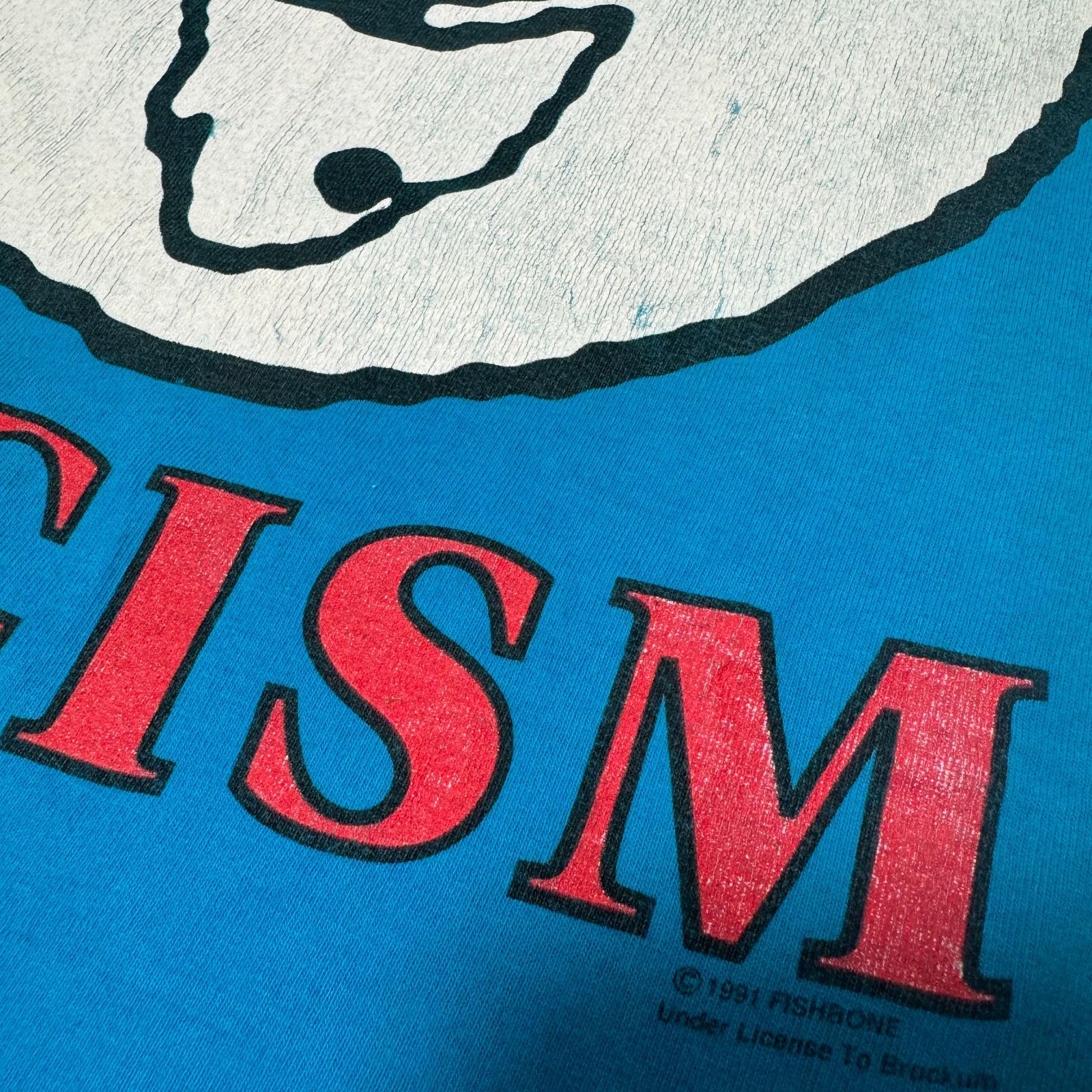 90s FISHBONE F*CK RACISM Tシャツ XLサイズ フィッシュボーン バンドT