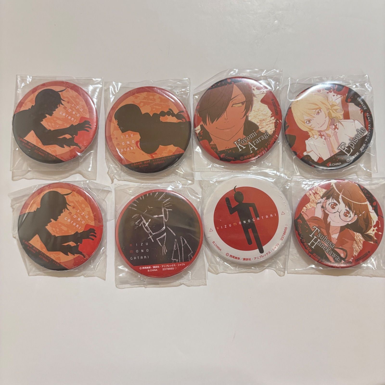 物語シリーズ 缶バッジ アクリルキーホルダー ストラップ 23点セット
