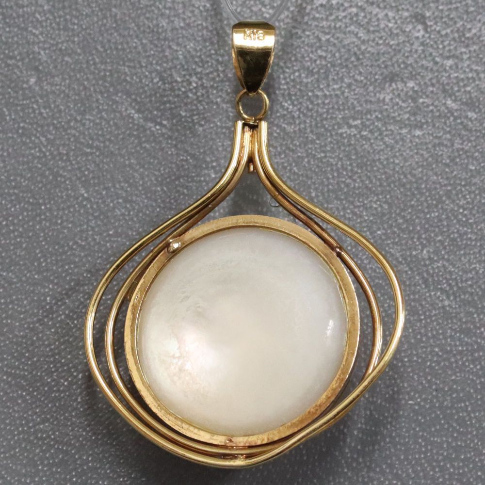 K18マベパールペンダントトップ 5.4g - メルカリ 