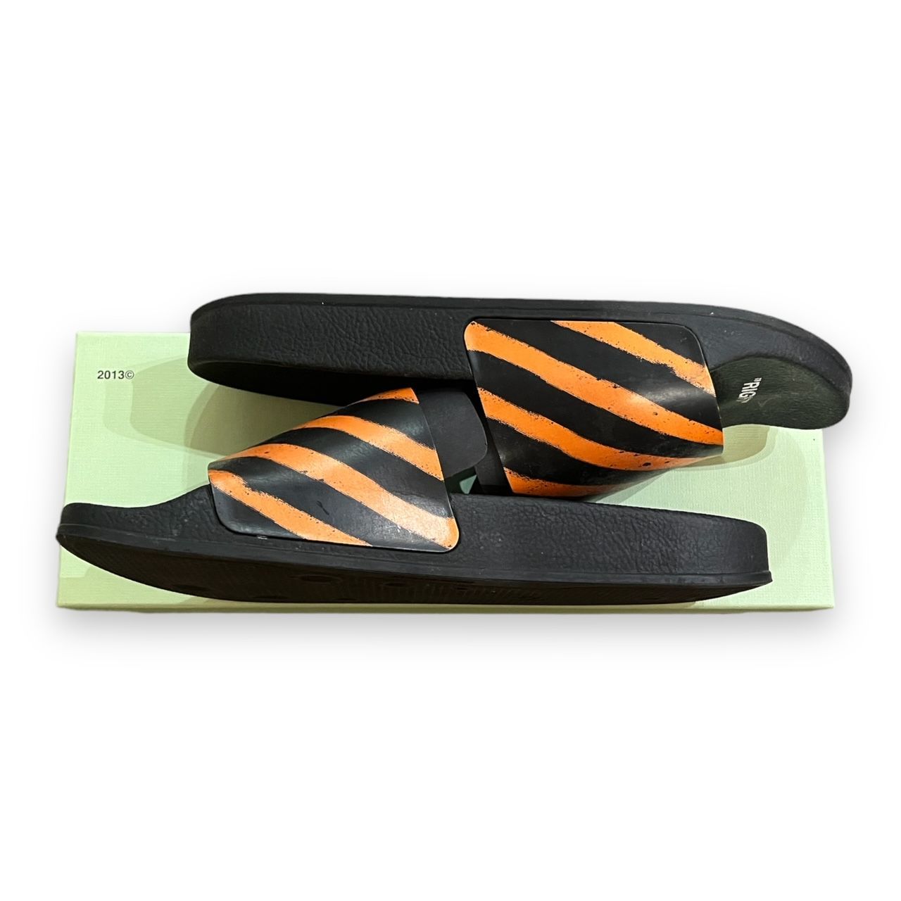 OFF-WHITE 20SS SPRAY STRIPES SLIDER OMIA088R20C220521019 スプレー