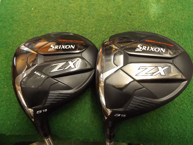セール特価 3W+5W MKⅡLH ZX SRIXON 2321 純正カーボン セット カバー有 S ゴルフバッグ・キャディバッグ