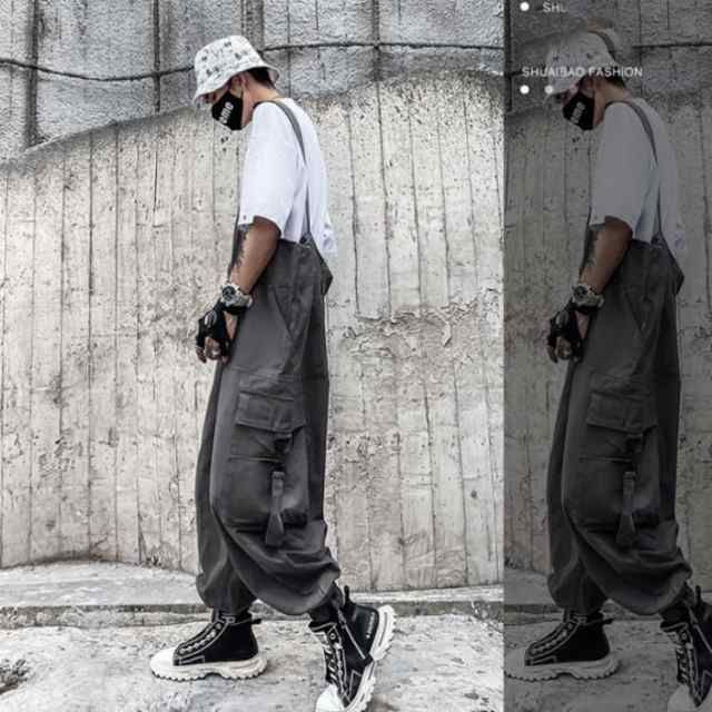 オーバーオール メンズ サロペット 作業服 カジュアル