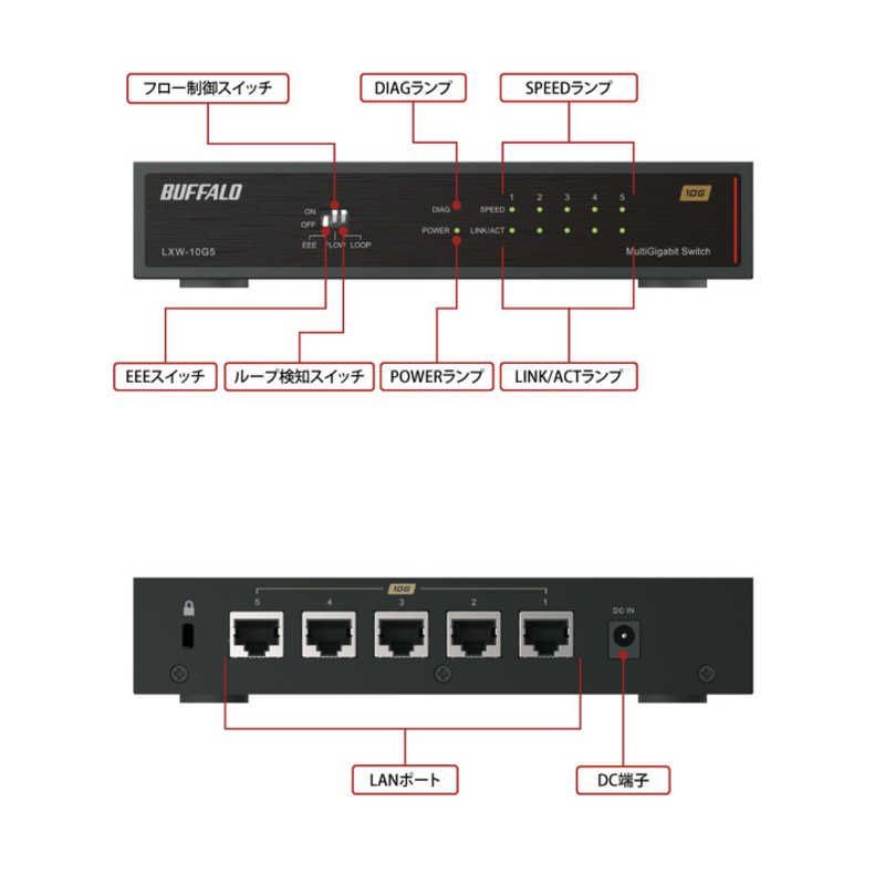 スイッチングハブ ブラック