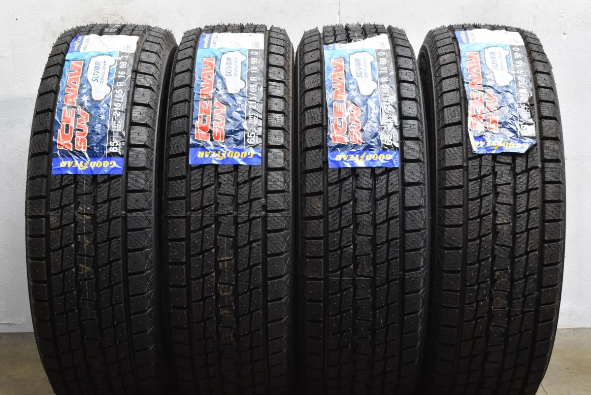 走行短め GOODYEAR ICENAVI8 215/65R16 16インチ スタッドレス 4本 22年製 アルファード ヴェルファイア等　(VTG675) クレジットカード QR決済可能 走行短め GOODYEAR ICENAVI8 215/65R16 16インチ スタッドレス 4本 22