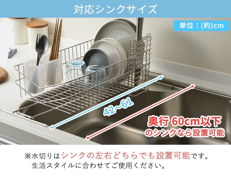 【未使用】LOWYA 燕三条水切りラック デラックスタイプ Amazon｜LOWYA ロウヤ 突っ張り 水切りラック キッチン