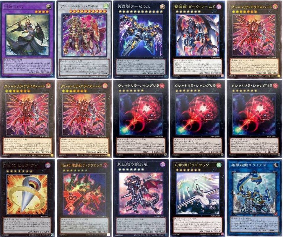 即日発送！大会用【クシャトリラ】デッキ　遊戯王 遊戯王 即日発送 クシャトリラデッキ 構築済みデッキ