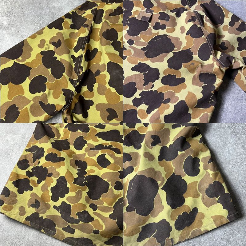 80s USA製 Cabela's ダックハンター カモ 総柄 ゴアテックス ナイロン
