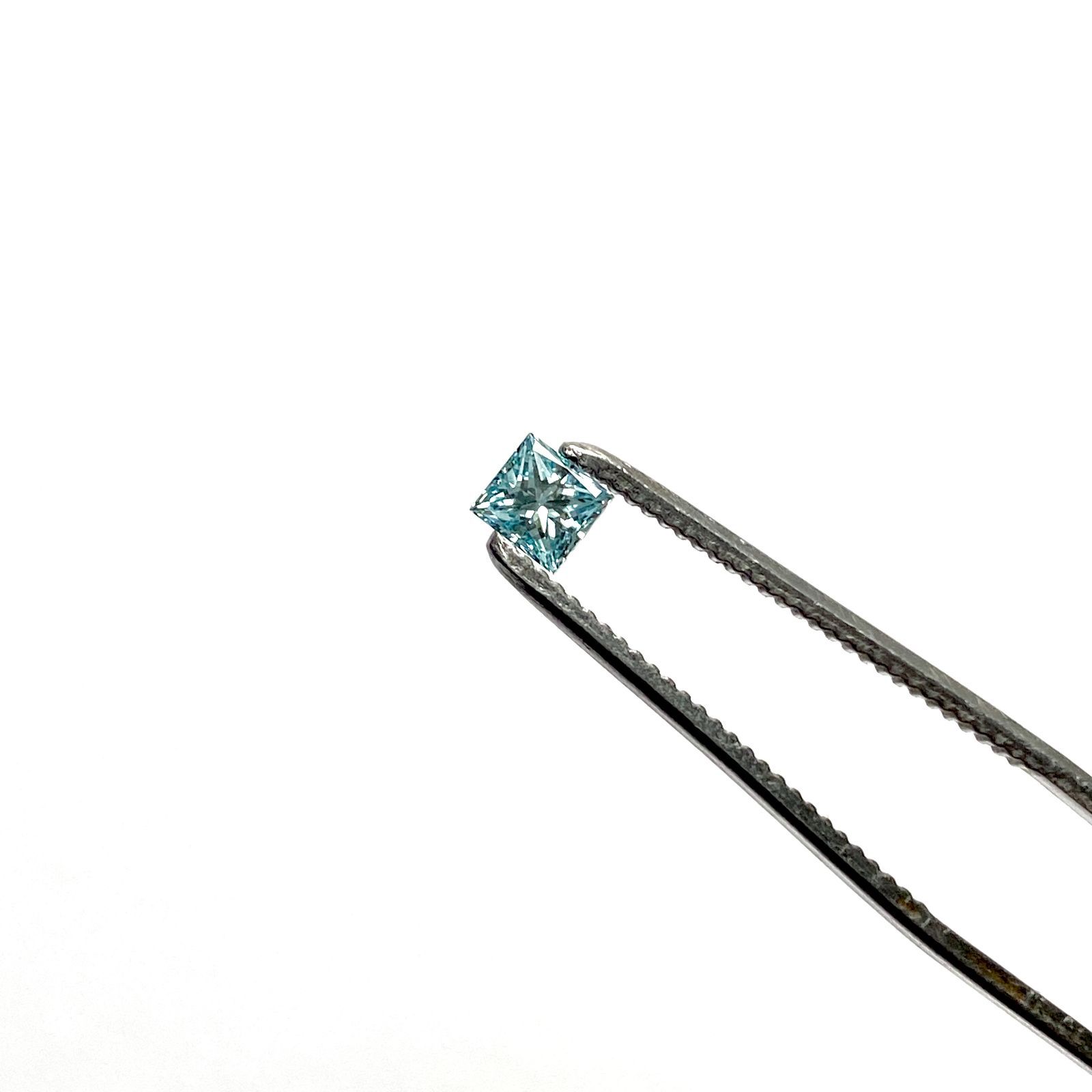 天然宝石ルース】ブルーダイヤモンド 0.373ct プリンセスカット 天然宝石ルース】ブルーダイヤモンド 0.373ct プリンセスカット