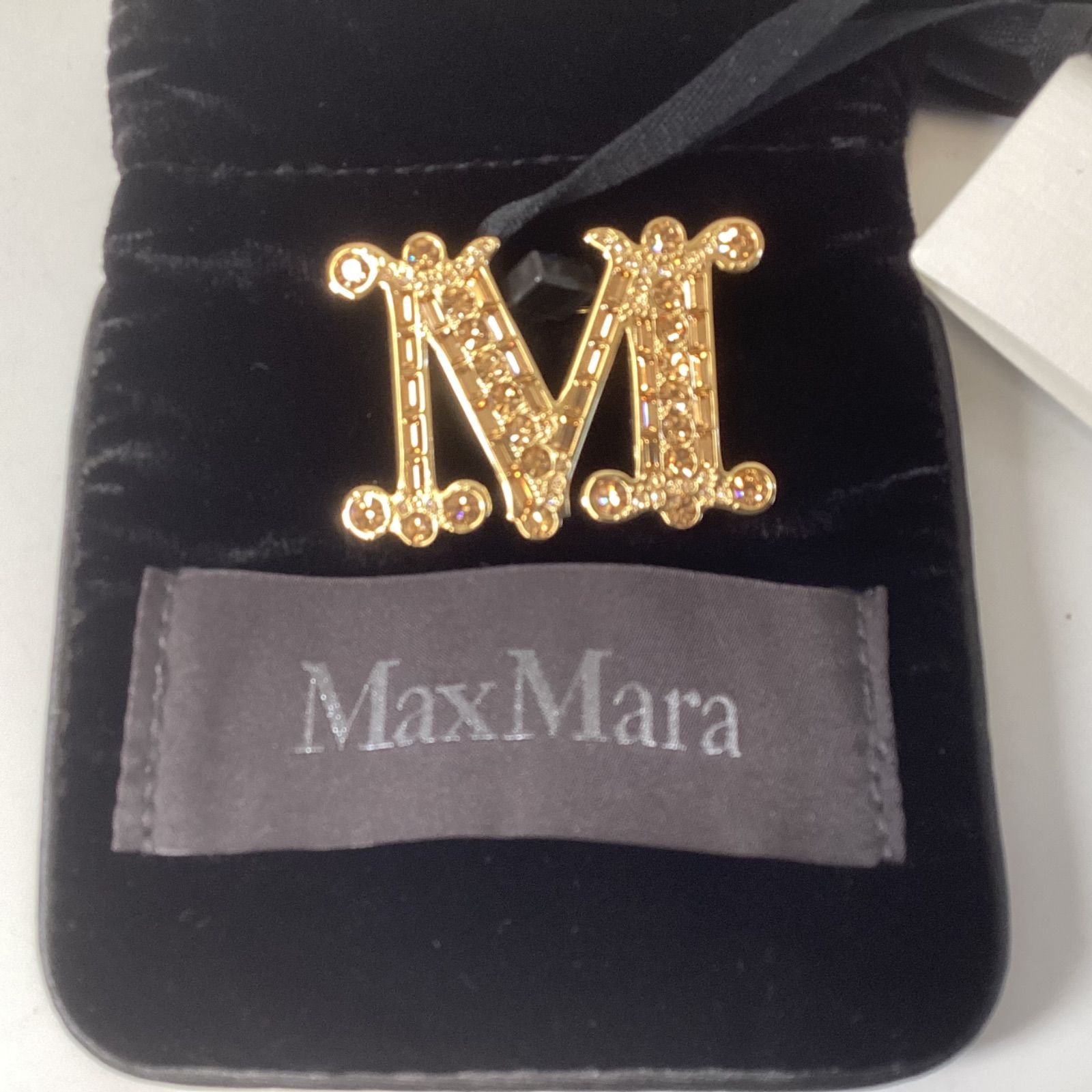 ★新品★MaxMara マックスマーラ BATH2 バス クリスタルブローチ Max Mara MAX MARA マックスマーラ ブローチ BATH2 MBROOCH バス