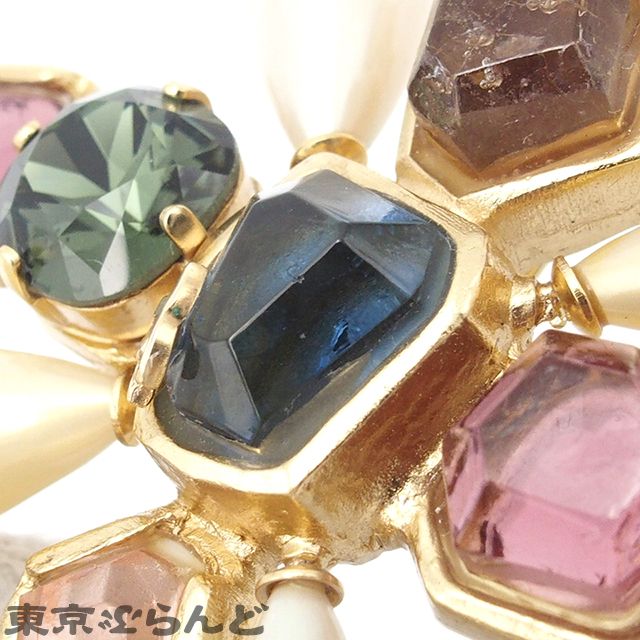 CHANEL ブローチ 01A グリポア カラーストーン フェイクパール