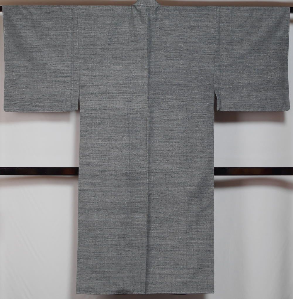 平和屋本店□極上 本場大島紬 十八算 12マルキ 泥染め 抽象文 永長織物