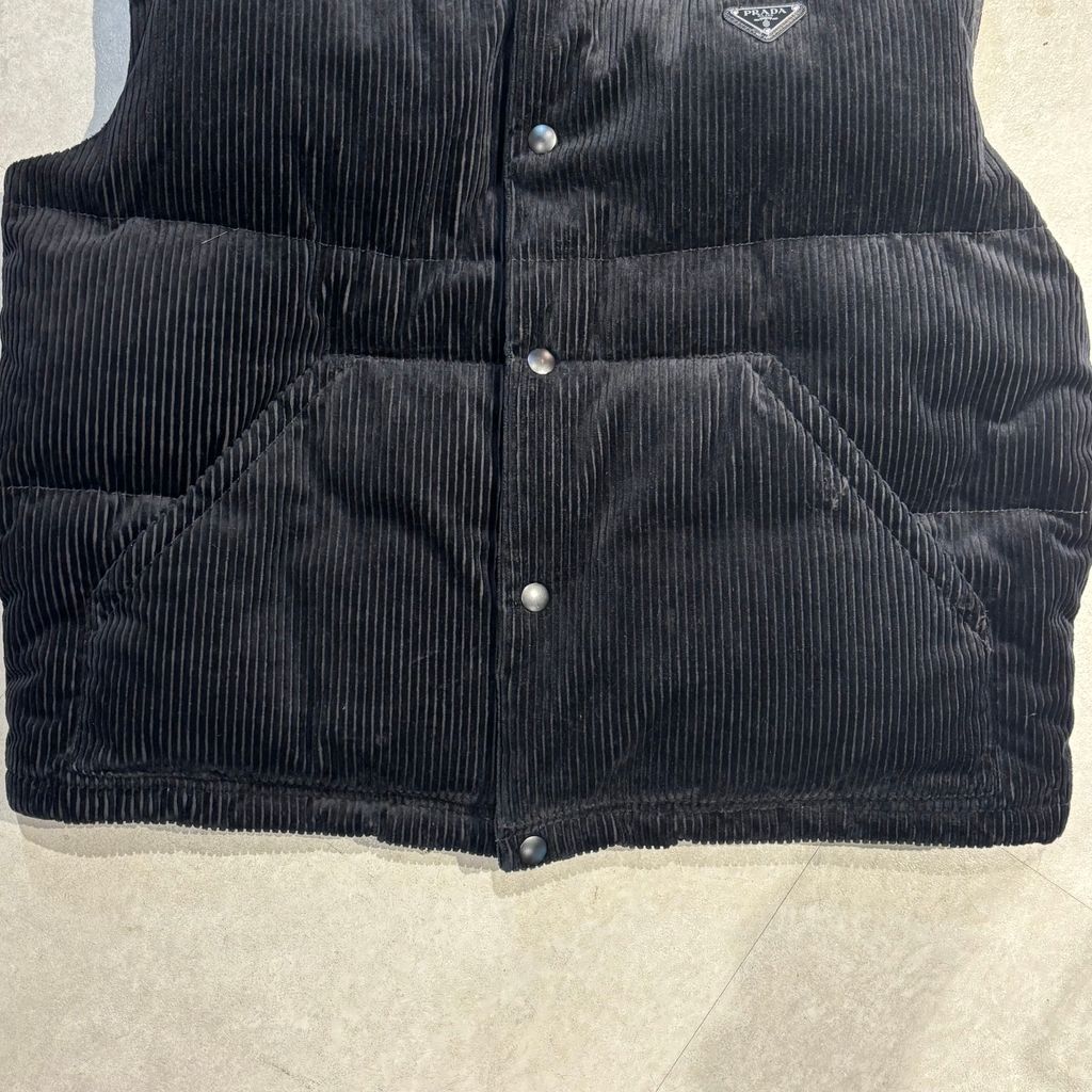 PRADA プラダ 24AW Corduroy Down Vest コーデュロイ ダウン