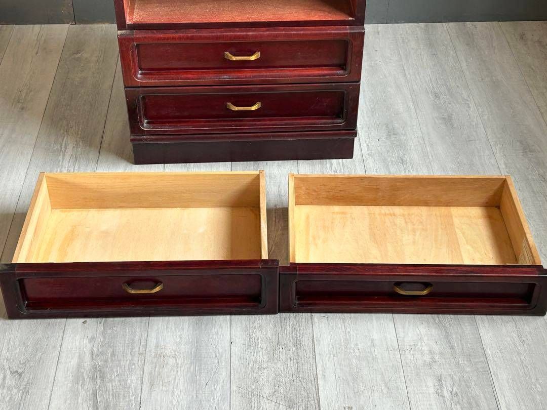 定番 ヴィンテージ カリモク karimoku 4段チェスト ブラウン G 定番