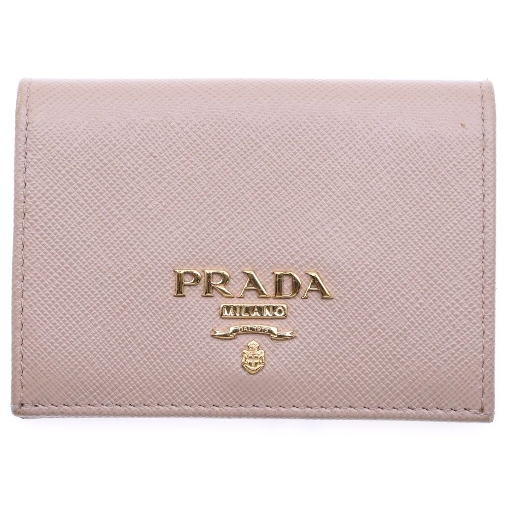 PRADA サフィアーノ カードケース 三角ロゴプレート ベージュ 楽天市場】PRADA プラダ フラップ付きカードケース三角ロゴ