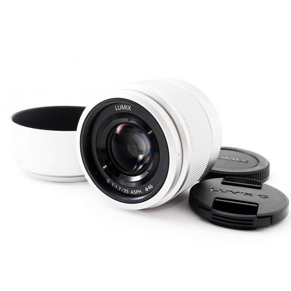 パナソニック Panasonic H-H025 G f/1.7 小売 25mm ASPH シルバー 美品