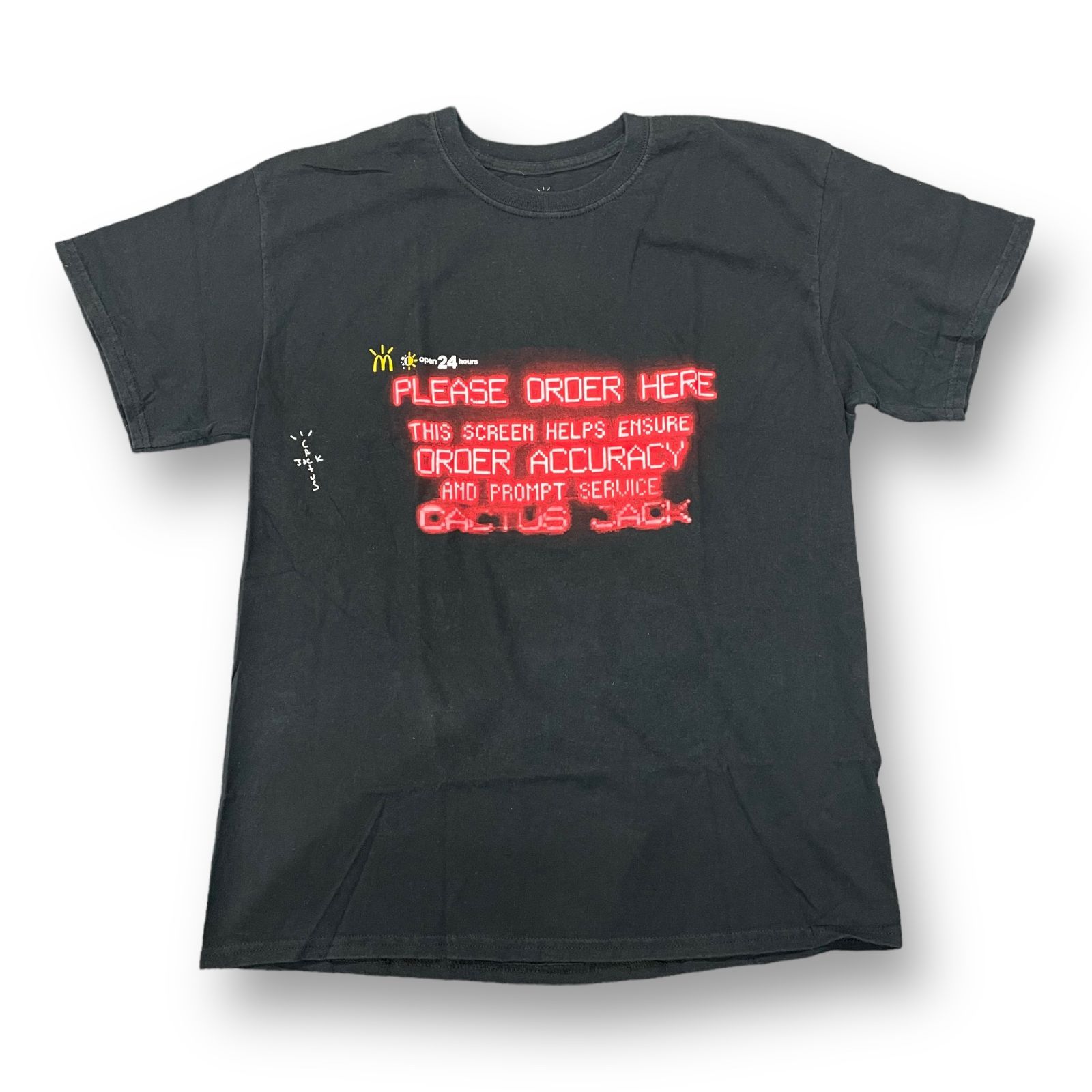 Cactus Jack Travis Scott マクドナルド コラボ クルーネック Tシャツ