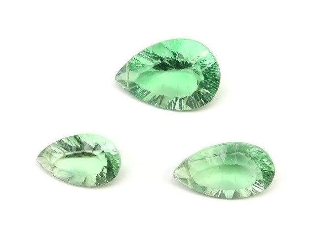 フローライト ペアシェイプコンケーブカット No.7【1点もの】 / 60-7