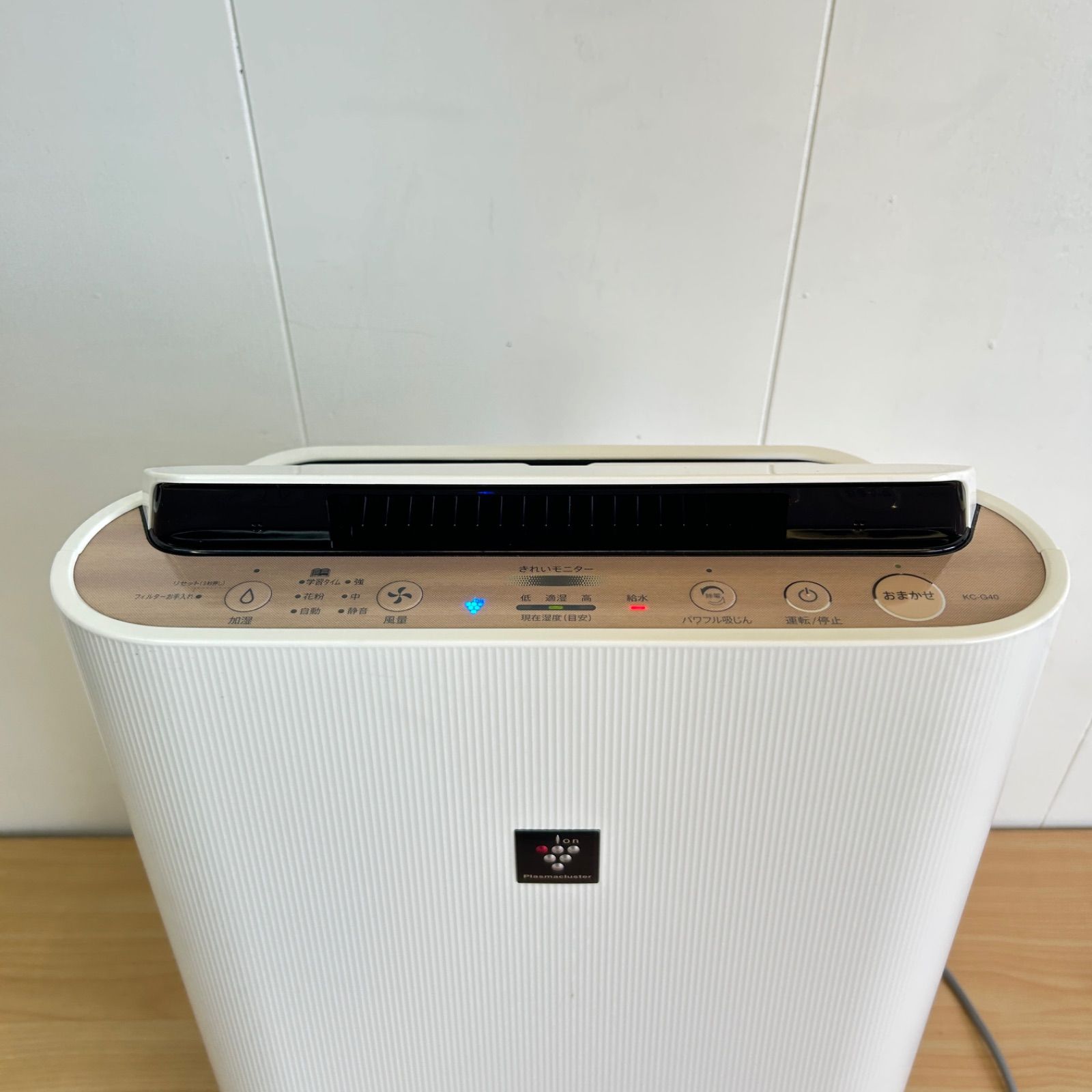 美品】SHARP シャープ 加湿空気清浄機 KC-G40-W 2019年製 クリーニング 