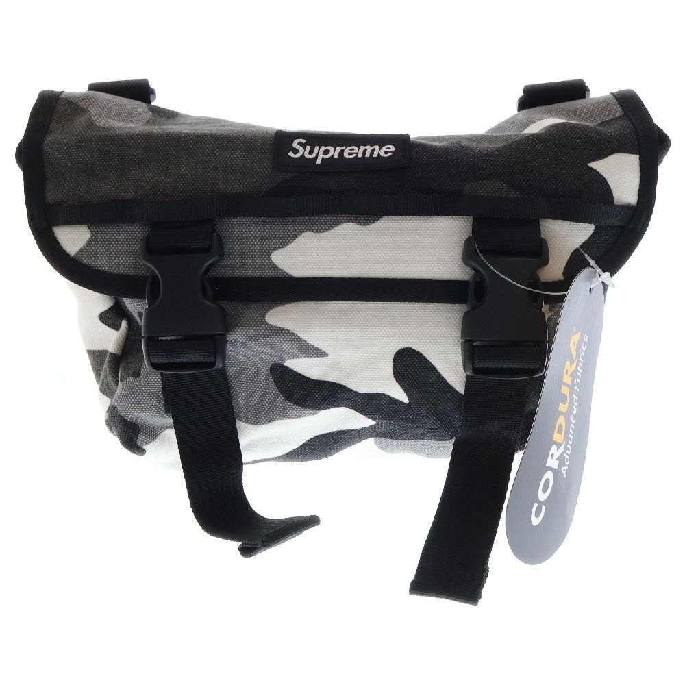 【美品】Supreme シュプリーム メッセンジャーバッグ コーデュラ BK Supreme ショルダーバッグ 22SS Messenger Bag